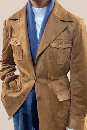 Men's Cowboy Slim Fit Suede Jacket