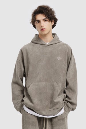 Amekaji Couples Suede Hoodie