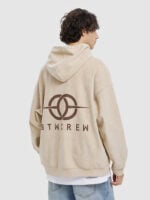 Amekaji Loose Couples Suede Hoodie