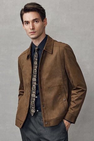 Suede Jacket Casual & Business Wear for Men