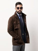 Vintage Suede M65 Field Jacket for Men