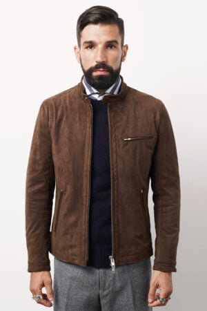 Men's Classic Rider Vintage Suede Jacket