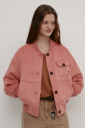 Women's Old Money Crop Suede Jacket
