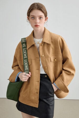 Women's Maillard Loose Faux Suede Jacket